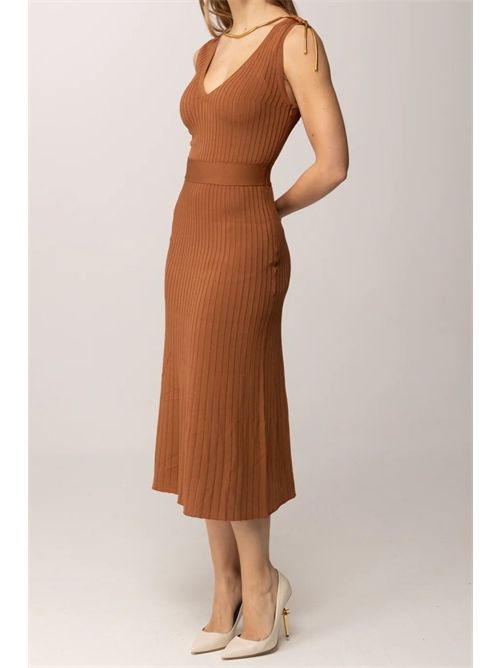 Abito in maglia à jour con dettaglio gioiello ELISABETTA FRANCHI | AM18S61E2/600